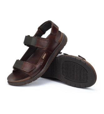 Pikolinos Brown leather sandals Nijar