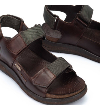 Pikolinos Brown leather sandals Nijar