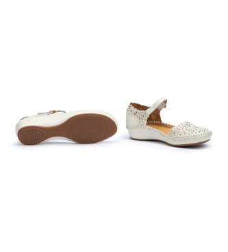 Pikolinos Leather sandals P. Vallarta white