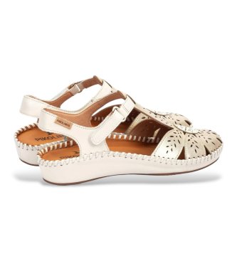 Pikolinos P.Vallarta gold leather sandals