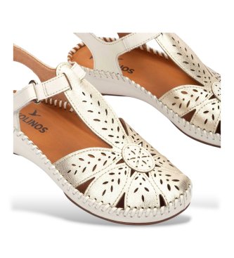 Pikolinos P.Vallarta gold leather sandals