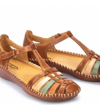 Pikolinos P.Vallarta leather sandals brown