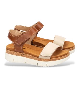 Pikolinos Palma bruin leren sandalen