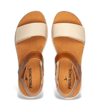 Pikolinos Palma bruin leren sandalen