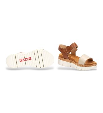 Pikolinos Palma bruin leren sandalen