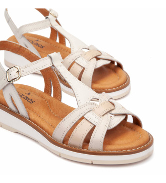 Pikolinos Sand�lias Roquetas em pele bege