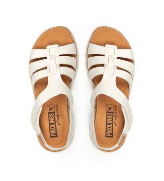 Pikolinos Salma lder-sandaler off-white