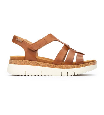 Pikolinos Brown Salma Leather Sandals