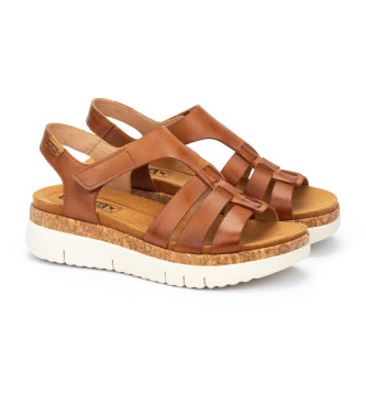 Pikolinos Brown Salma Leather Sandals