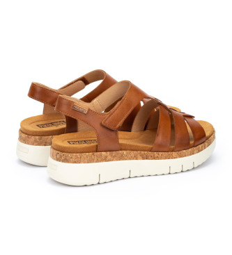 Pikolinos Bruine Salma Leren Sandalen