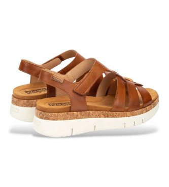 Pikolinos Bruine Salma Leren Sandalen