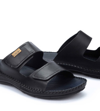 Pikolinos Leather sandals Tarifa black