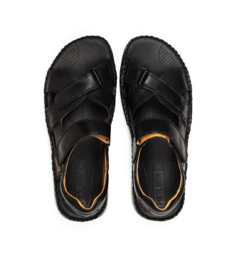 Pikolinos Leather sandals Tarifa black