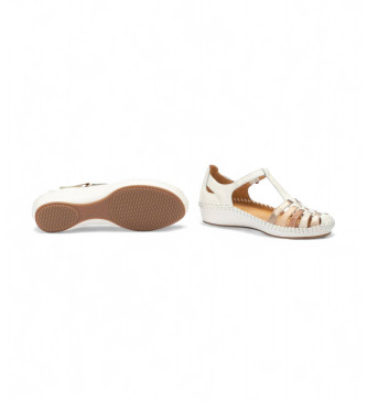 Pikolinos Leather Sandals Vallarta white