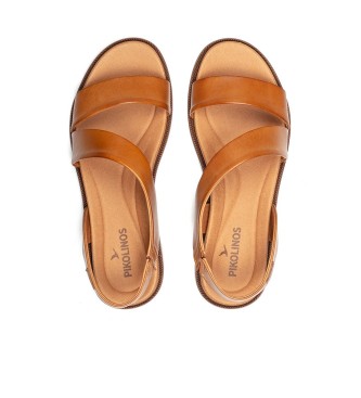 Pikolinos Sand�lias Navia em pele castanha