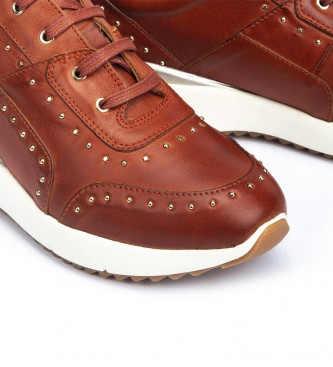 Pikolinos Chaussures en cuir Sella W6Z marron - Hauteur de la cale : 4,3cm