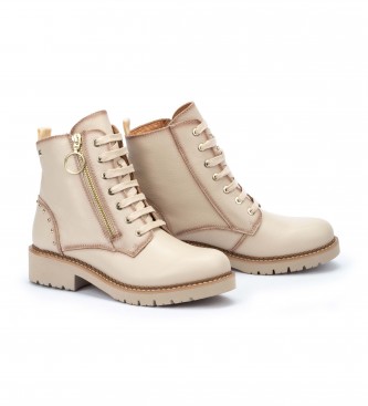 Pikolinos Vicar W0V-8610C1 Ivory leather ankle boots