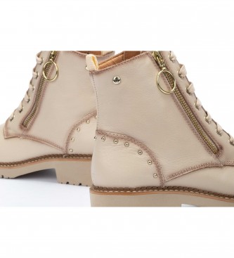 Pikolinos Vicar W0V-8610C1 Ivory leather ankle boots
