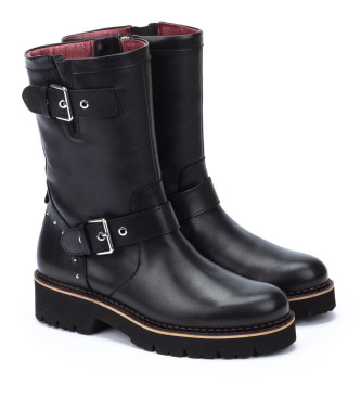 Pikolinos Botas de Piel Vicar negro