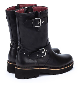 Pikolinos Botas de Piel Vicar negro