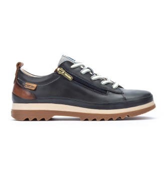 Pikolinos Vigo navy leather trainers