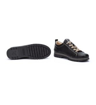 Pikolinos Vigo black leather trainers