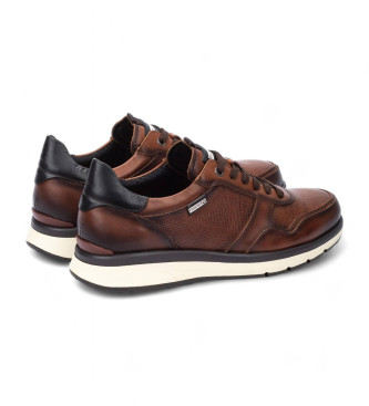Pikolinos Zapatillas de piel Cordoba marrn