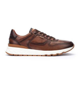 Pikolinos Aranda brown leather trainers