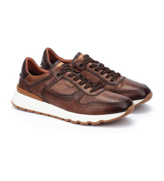 Pikolinos Aranda brown leather trainers