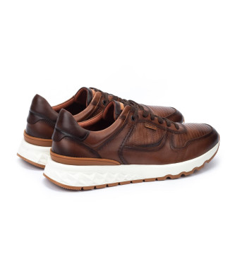 Pikolinos Aranda brown leather trainers