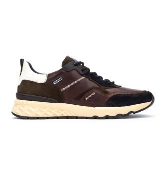 Pikolinos Aranda brown leather trainers