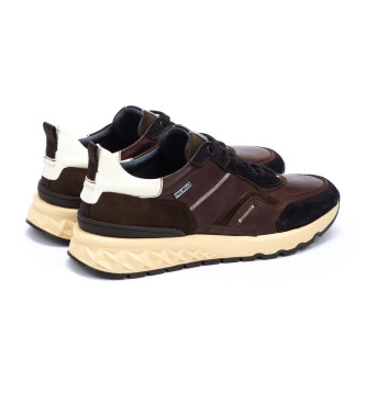 Pikolinos Aranda brown leather trainers