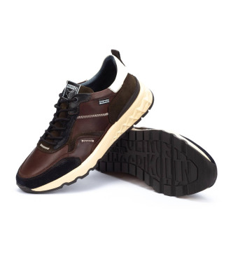 Pikolinos Aranda brown leather trainers