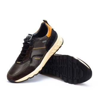 Pikolinos Aranda brown leather trainers 