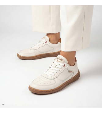 Pikolinos Chinelos de couro Aranjuez em branco