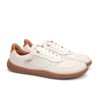 Pikolinos Chinelos de couro Aranjuez em branco