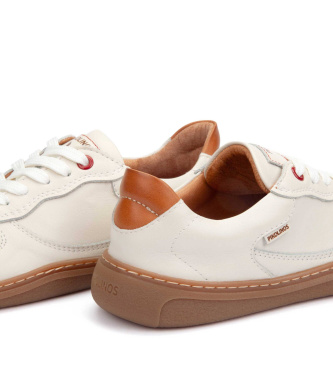 Pikolinos Chinelos de couro Aranjuez em branco