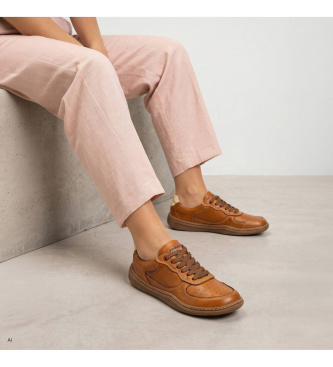 Pikolinos Chinelos de couro castanho Aranjuez