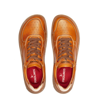 Pikolinos Chinelos de couro castanho Aranjuez