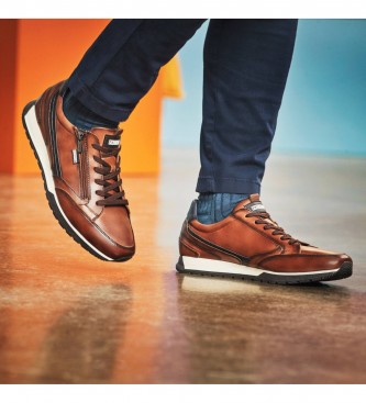 Pikolinos Sneaker Cambil in pelle marrone