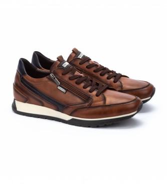 Pikolinos Cambil brown leather trainers