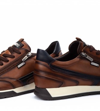 Pikolinos Sneaker Cambil in pelle marrone