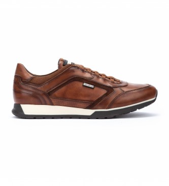 Pikolinos Cambil brown leather trainers