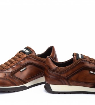 Pikolinos Cambil brown leather trainers