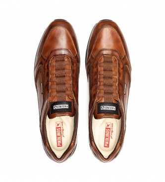 Pikolinos Cambil brown leather trainers