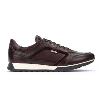 Pikolinos Leather Sneakers Cambil dark brown