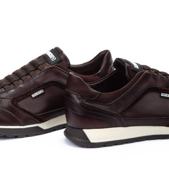Pikolinos Leather Sneakers Cambil dark brown