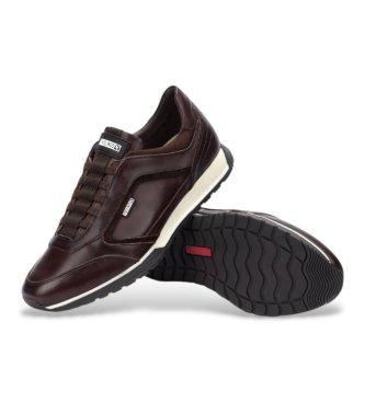 Pikolinos Zapatillas de Piel Cambil marr�n oscuro