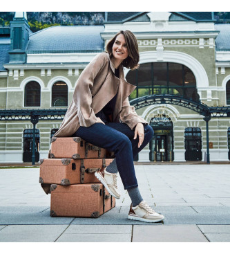 Pikolinos Leder Turnschuhe Cantabria beige