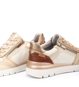 Pikolinos Leder Turnschuhe Cantabria beige